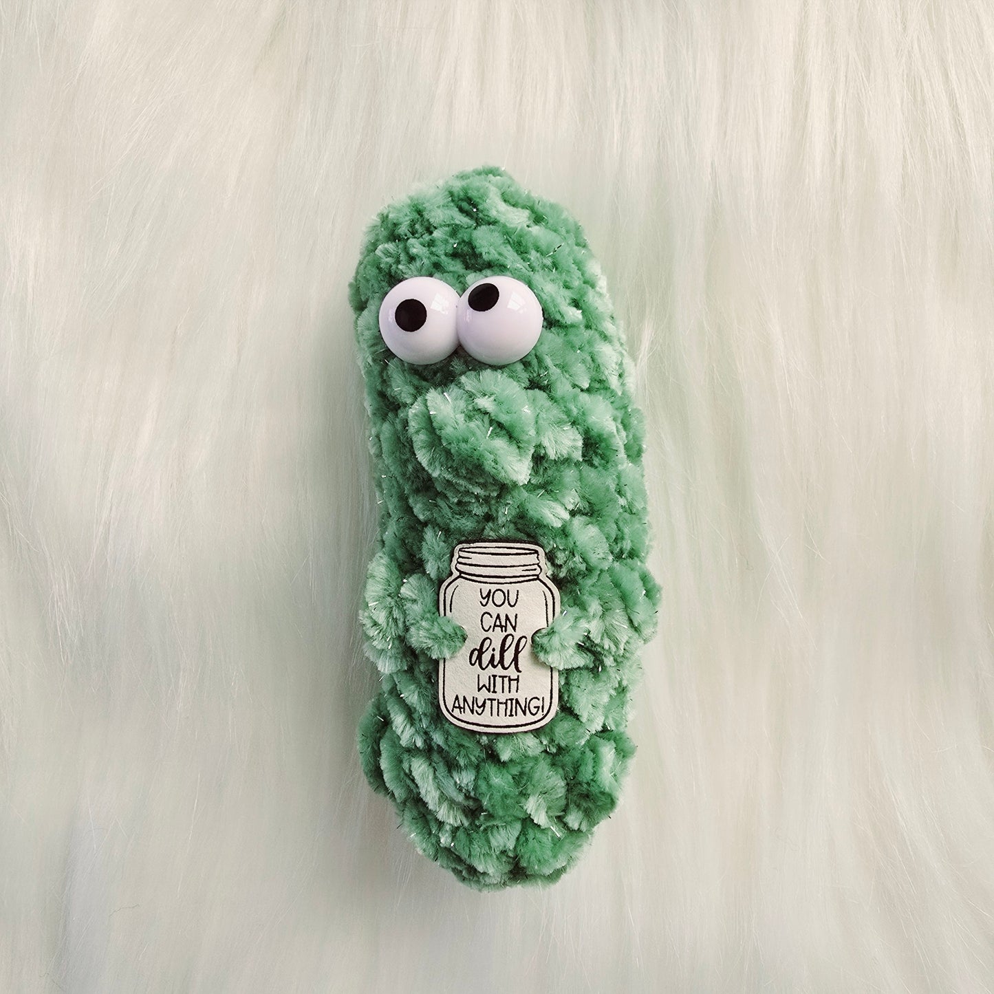 Petite Pickle Pals ~ Emotional Support Pickles ~ Punny Crochet Pickles