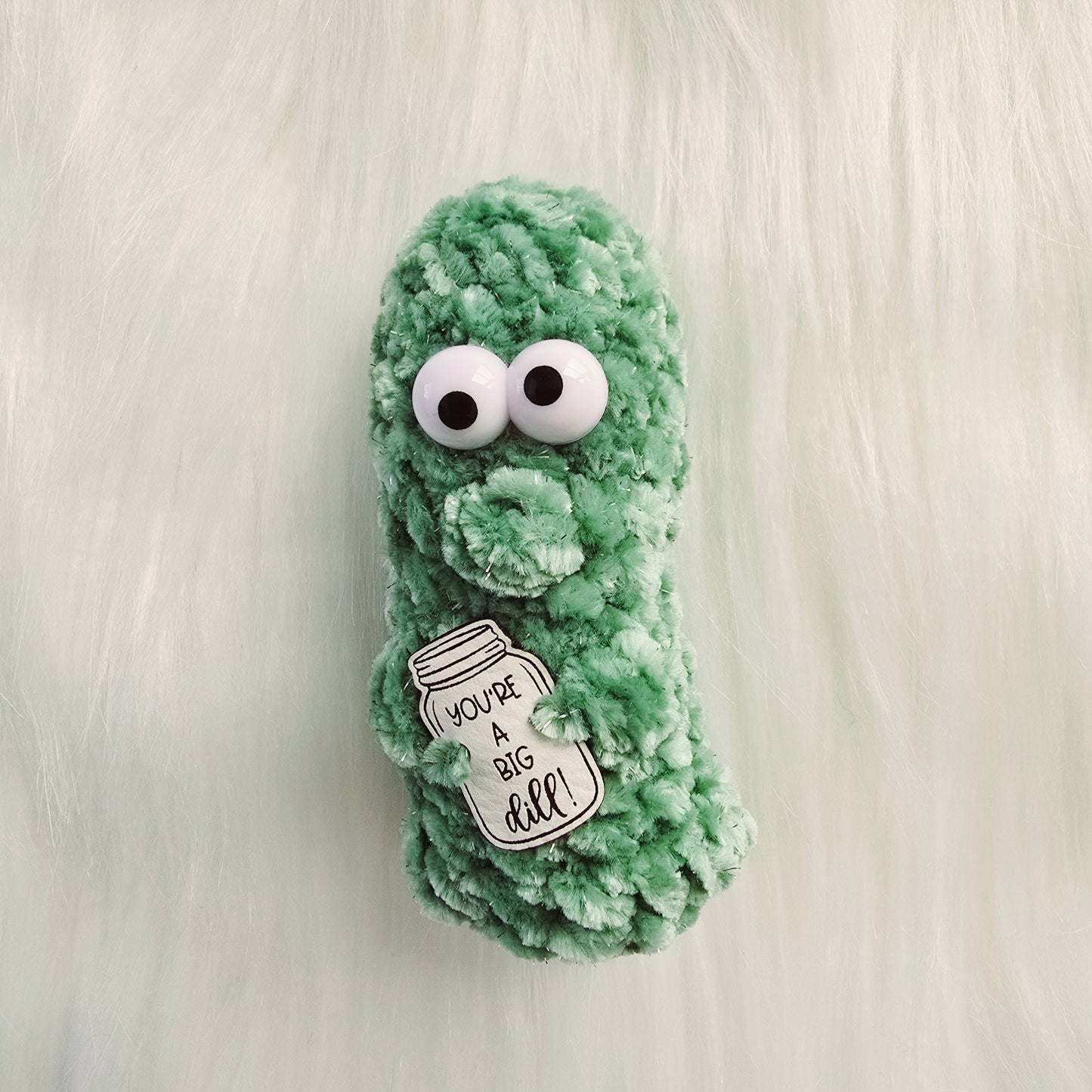 Petite Pickle Pals ~ Emotional Support Pickles ~ Punny Crochet Pickles
