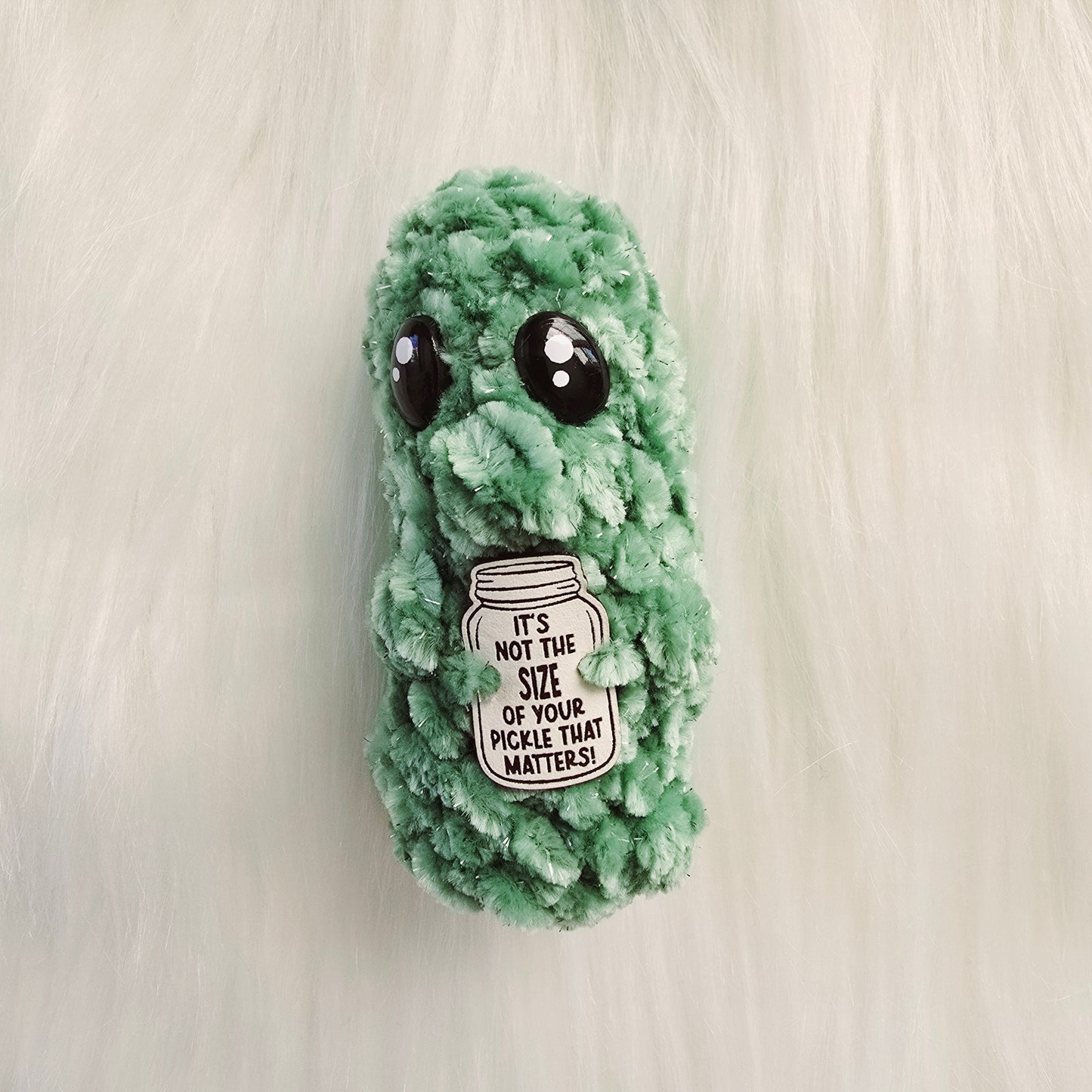 Petite Pickle Pals ~ Emotional Support Pickles ~ Punny Crochet Pickles