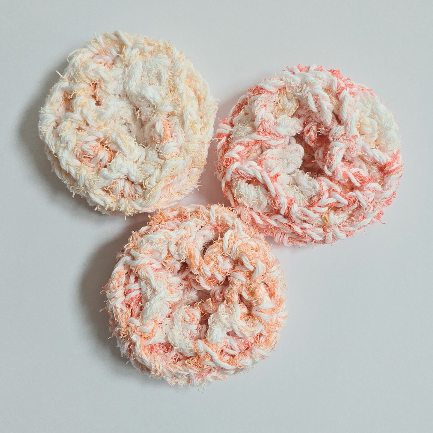 Roll & Scrub 100% Cotton Handmade Dish Scrubber~Reusable~Washable