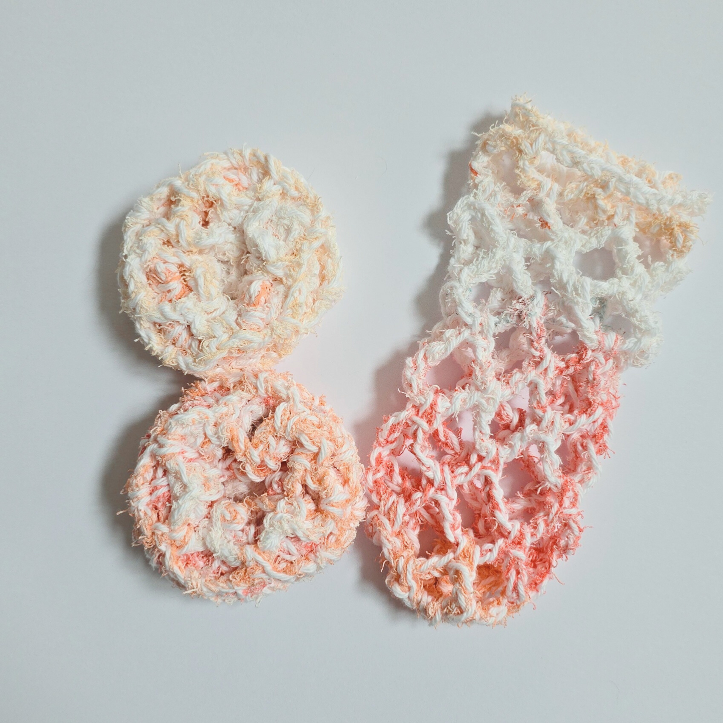 Roll & Scrub 100% Cotton Handmade Dish Scrubber~Reusable~Washable