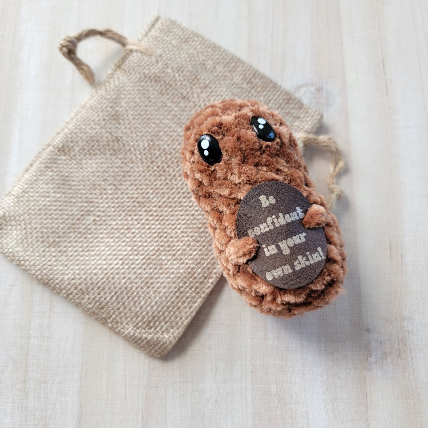 Homegrown Native Idaho Crochet Potatoes~Punny Emotional Support Potatoes~Stuffed Punny Potatoes