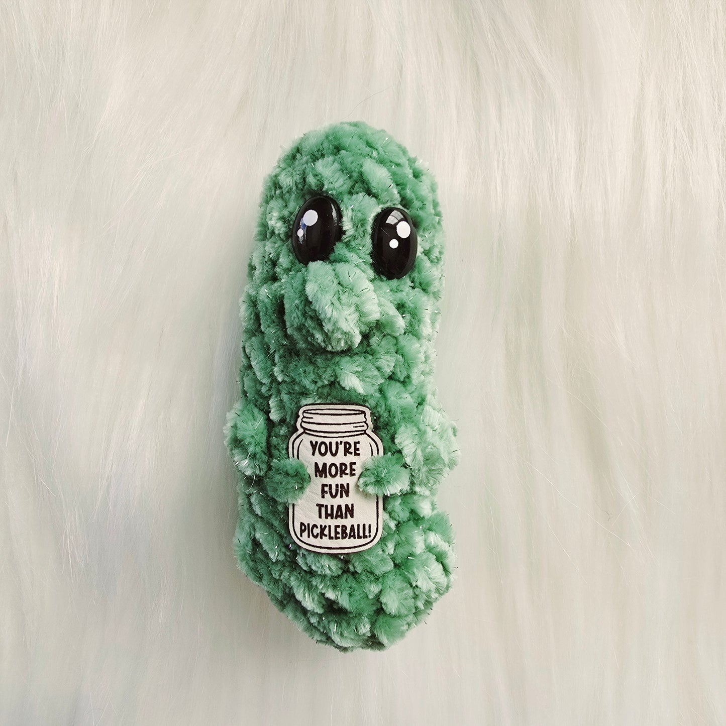 Petite Pickle Pals ~ Emotional Support Pickles ~ Punny Crochet Pickles