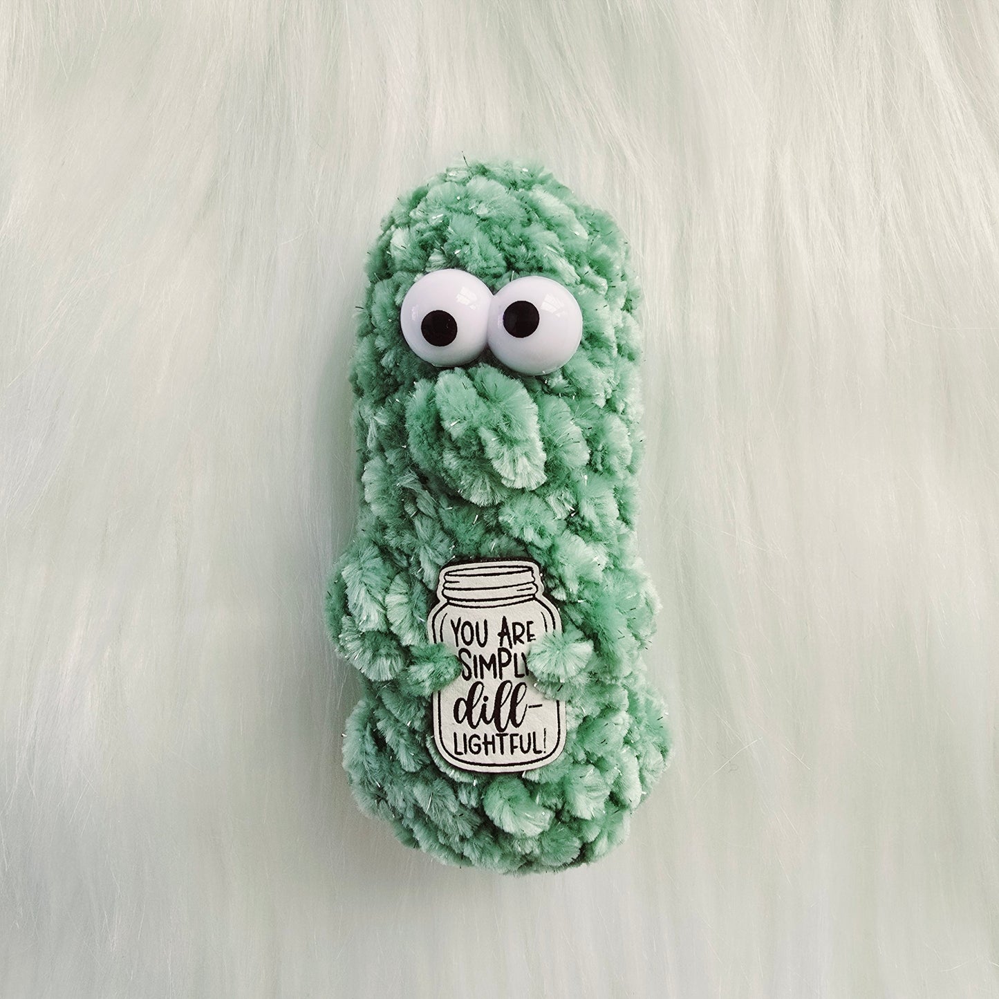 Petite Pickle Pals ~ Emotional Support Pickles ~ Punny Crochet Pickles