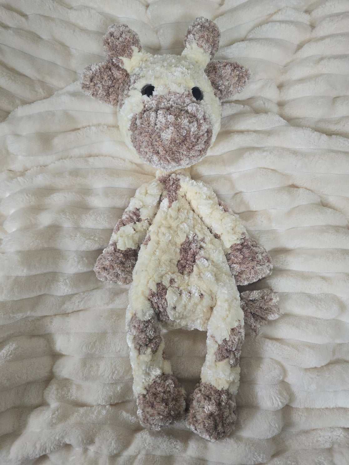 Sweet Safari Dreams Baby Gift Set - Crochet Giraffe Lovey &amp; Beanie (0-3 Months)
